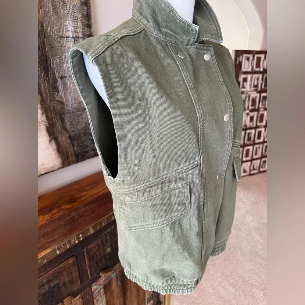Miou Muse Green Utility Vest Size S/M - Picture 7 of 12